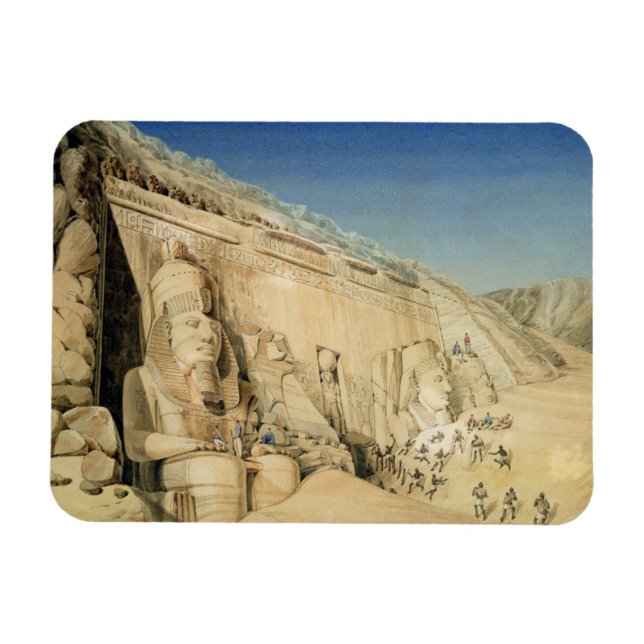 Ausgrabung des Großen Tempels der Ramses II, Magnet (Horizontal)