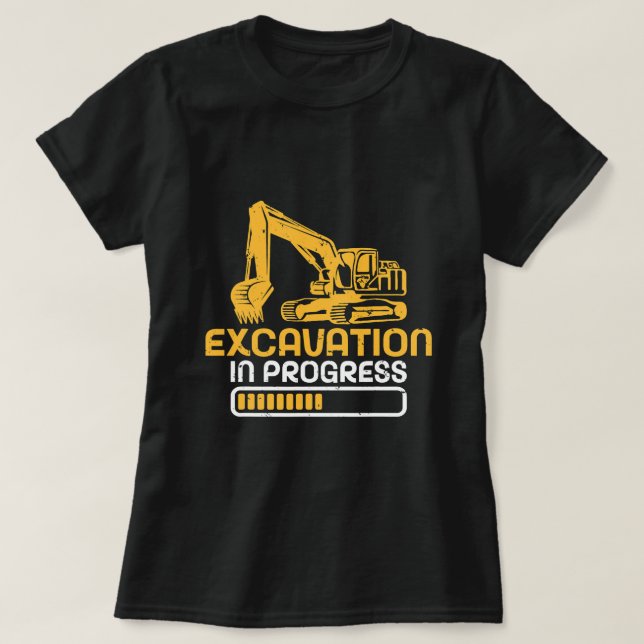 Ausgrabungsbetrieb T-Shirt (Design vorne)