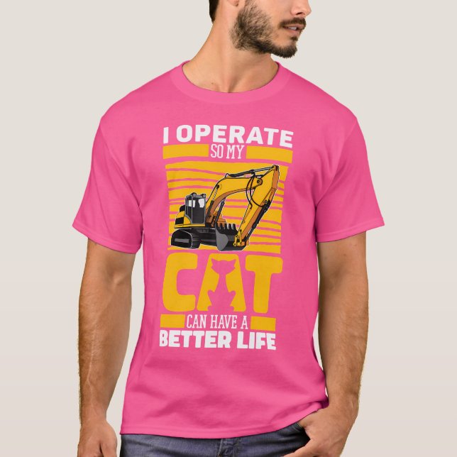 Ausgrabungsgrabungsgrabungsgerät - Schwermaschinen T-Shirt (Vorderseite)