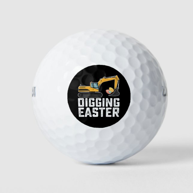 Ausgrabungsgrabungsgrabungsjagd Egg Funny Golfball (Vorderseite)