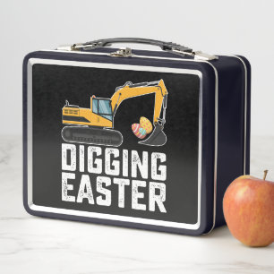 Ausgrabungsgrabungsgrabungsjagd Egg Funny Metall Brotdose