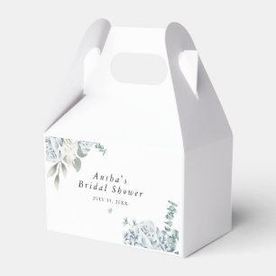 AUSHA Dusty Blue Floral Jungen-Baby-Party Geschenkschachtel
