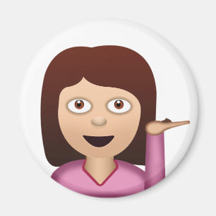 Auskunfts-Person Emoji Magnet