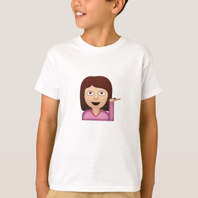Auskunfts-Person Emoji T-Shirt (Vorderseite)