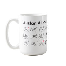 AUSLAN ALPHABET-Tasse