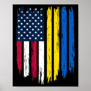 Ausländer Immigrant - USA Vereinigte Staaten Ukrai Poster