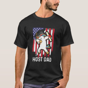 Ausländische Gastfamilie Einicorn Vater Exchange S T-Shirt