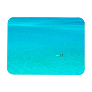 Ausleger-Kanu in Bora Bora rechteckigem Magneten Magnet