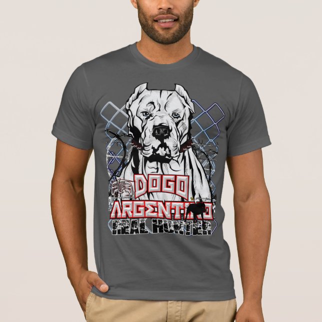 Auslese Dogo Argentino wirklicher Jäger T-Shirt (Vorderseite)