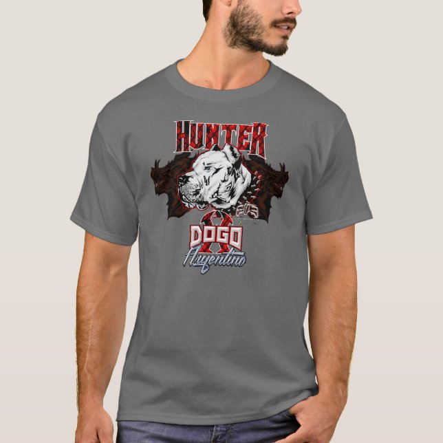 Auslese JÄGER Dogo Argentino T-Shirt (Vorderseite)