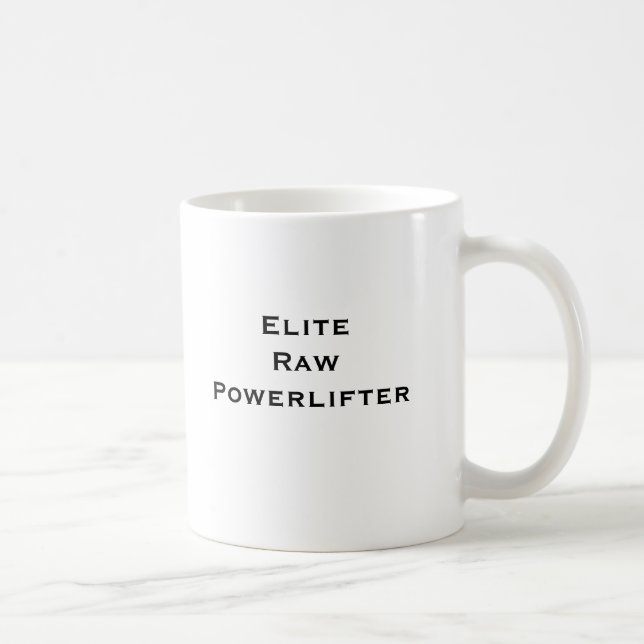 Auslese rohes Powerlifter Kaffeetasse (Rechts)
