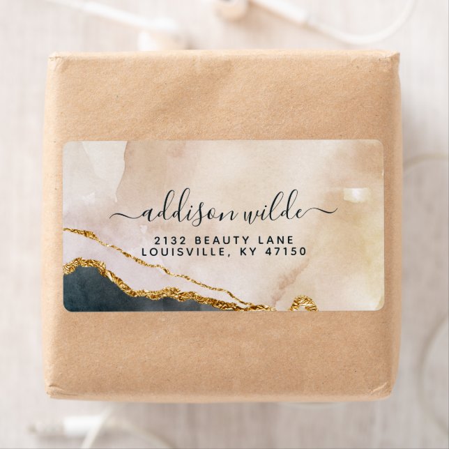 Auslieferung von Script Watercolor Pink Black Gold (Insitu)