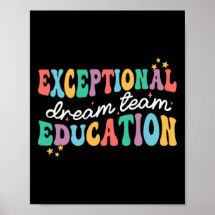 Ausnahmesonderpädagogik-Dream-Team Sped Ese Lehrer Poster