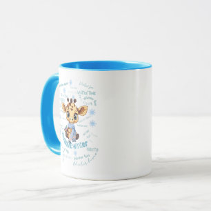 Ausome Winter – Einzigartiger Schneeflocken-Giraff Tasse