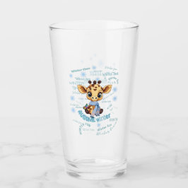 Ausome Winter – One of a Kind Snowflake Giraffe Glas