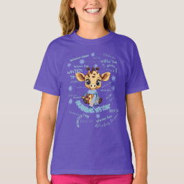 Ausome Winter – One of a Kind Snowflake Giraffe T-Shirt