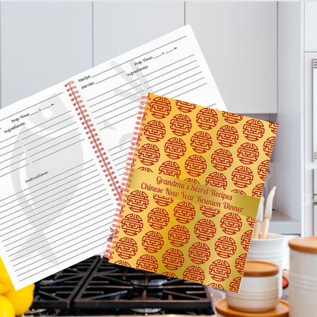 Auspicious Accessoires Chinesisches Neujahrsrezept Notizbuch (Von Creator hochgeladen)