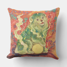 Auspicious Komainu: Guardian of Yuzen Dreams (A) Kissen