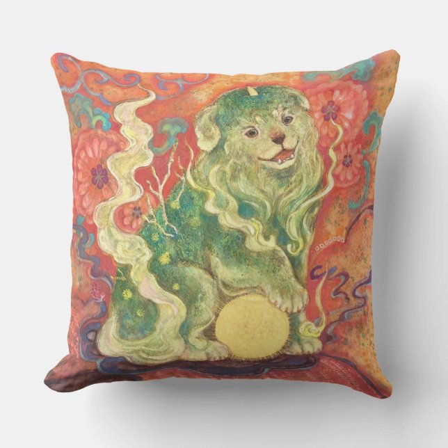 Auspicious Komainu: Guardian of Yuzen Dreams (A) Kissen (Vorderseite)