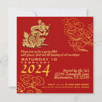 Auspicious Wolken Chinesische Neujahrsdrache 2024 