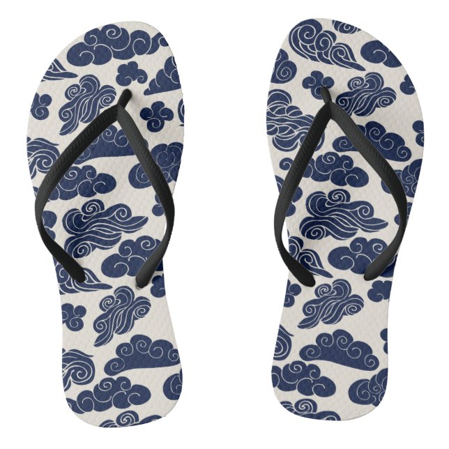 Auspicious Wolken Traditionelles chinesisches Must Flip Flops (Fußbett)