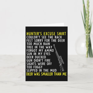 Ausreden der Hasen-Jäger - Saisonjagd - Vater Buck Karte