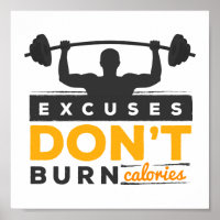 Ausreden Nicht brennende Kalorien-Gym-Fitness Moti