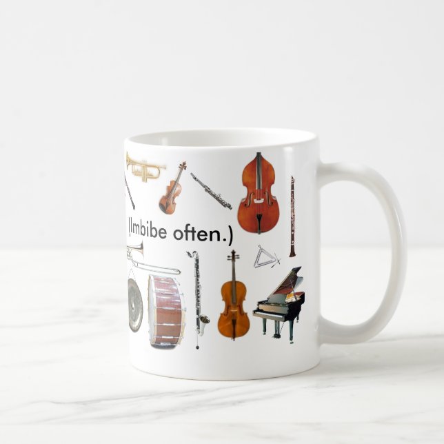 Ausrichtung. 11 Unze. "Musik ist Leben!  (Trinken Kaffeetasse (Rechts)