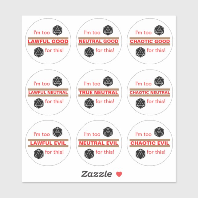 Ausrichtung Aufkleber (Blatt)