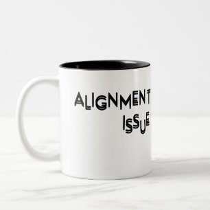 Ausrichtungsproblem Minimalistische Keramik Zweifarbige Tasse