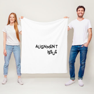 Ausrichtungsproblem Minimalistischer Oversized Sof Fleecedecke