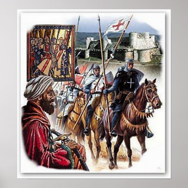 Ausritt der Kreuzritter Poster (Vorne)