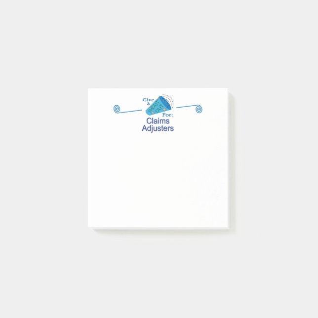 Ausruf für Schadensregulierer Post-it Klebezettel (Vorderseite)