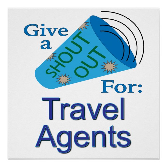 Ausrufen für Agent der Reise Poster (Vorderseite)