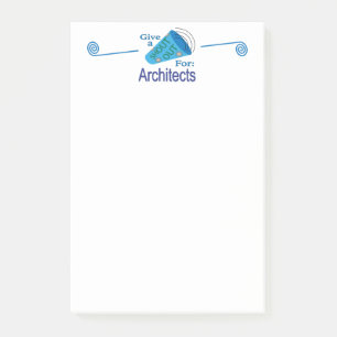 Ausrufen für Architekten Post-it Klebezettel