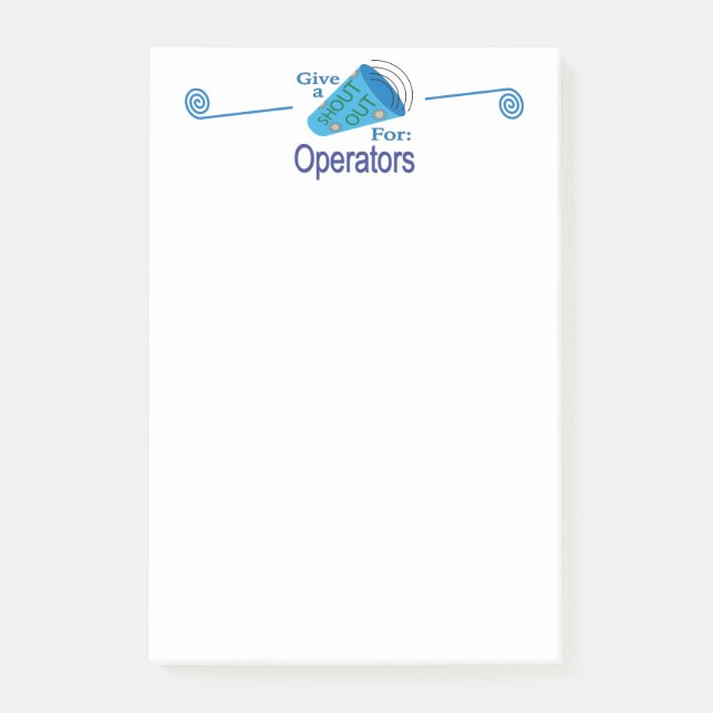 Ausrufen für Betreiber Post-it Klebezettel (Vorderseite)