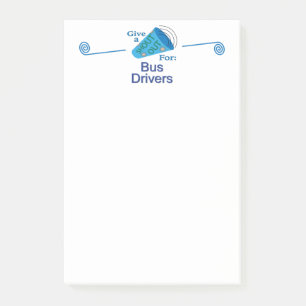 Ausrufen für Busfahrer Post-it Klebezettel