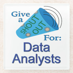 Ausrufen für Datenanalytiker Glasuntersetzer