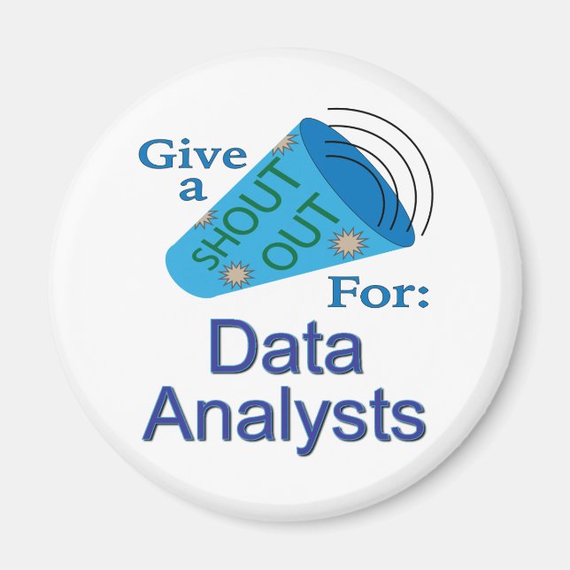 Ausrufen für Datenanalytiker Magnet (Vorne)