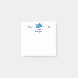 Ausrufen für Datenanalytiker Post-it Klebezettel