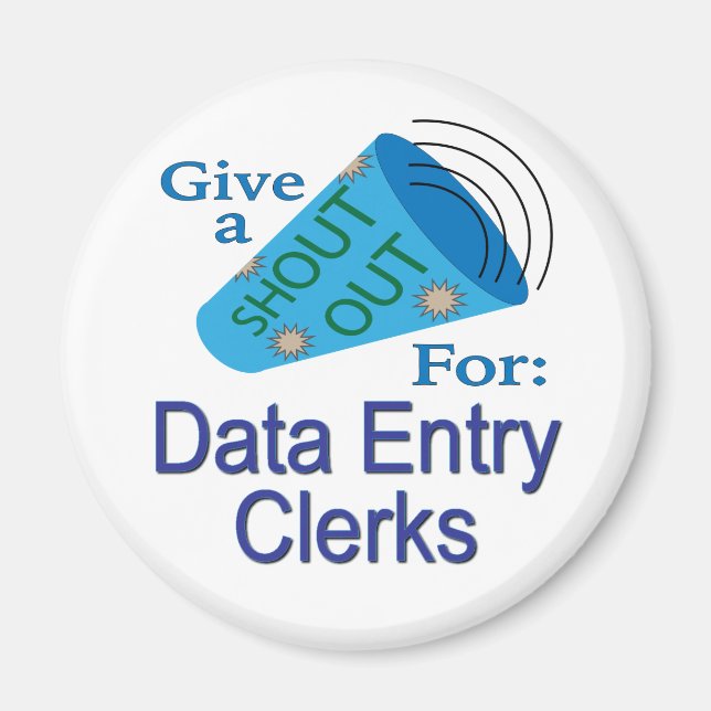 Ausrufen für Dateneingabekräfte Magnet (Vorne)