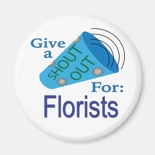 Ausrufen für Floristen Magnet (Vorne)