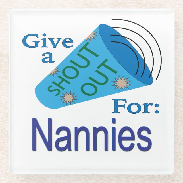 Ausrufen für Nannys Glasuntersetzer (Vorderseite)