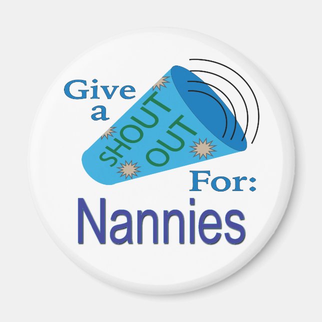 Ausrufen für Nannys Magnet (Vorne)