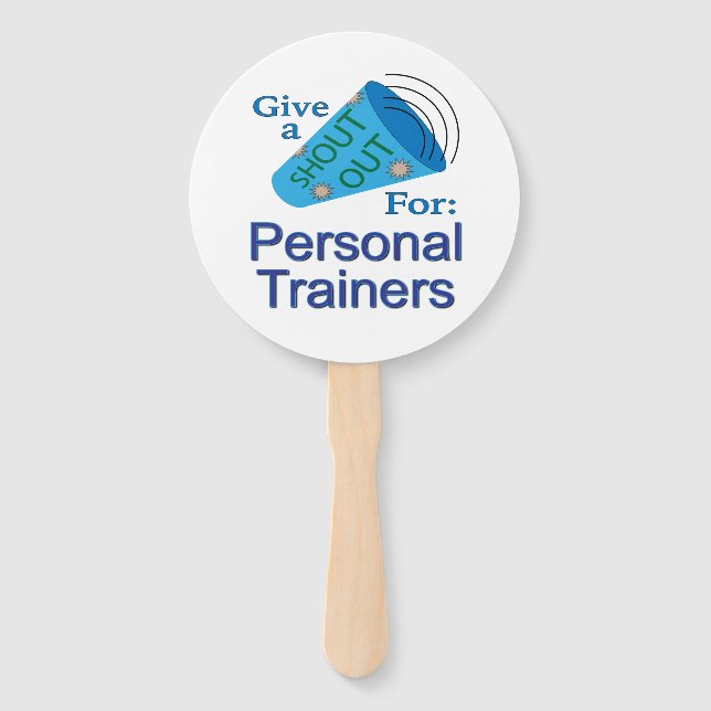 Ausrufen für Personal Trainer Fächer (Vorderseite)