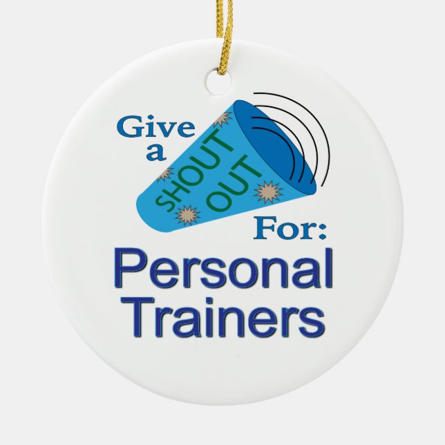 Ausrufen für Personal Trainer Keramik Ornament (Vorne)