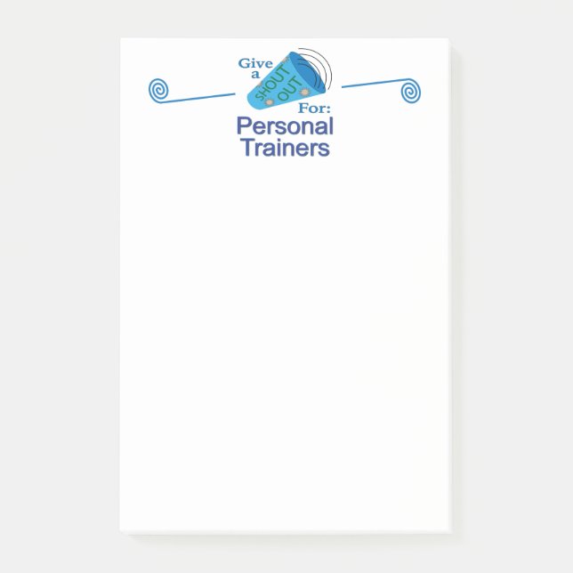 Ausrufen für Personal Trainer Post-it Klebezettel (Vorderseite)
