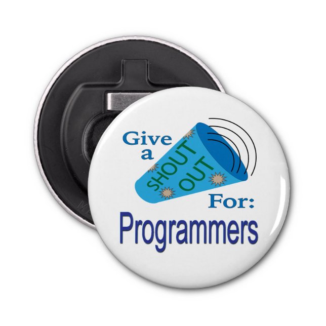 Ausrufen für Programmierer Flaschenöffner (Vorderseite)