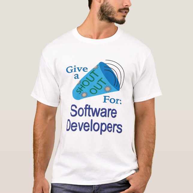Ausrufen für Software-Entwickler T-Shirt (Vorderseite)