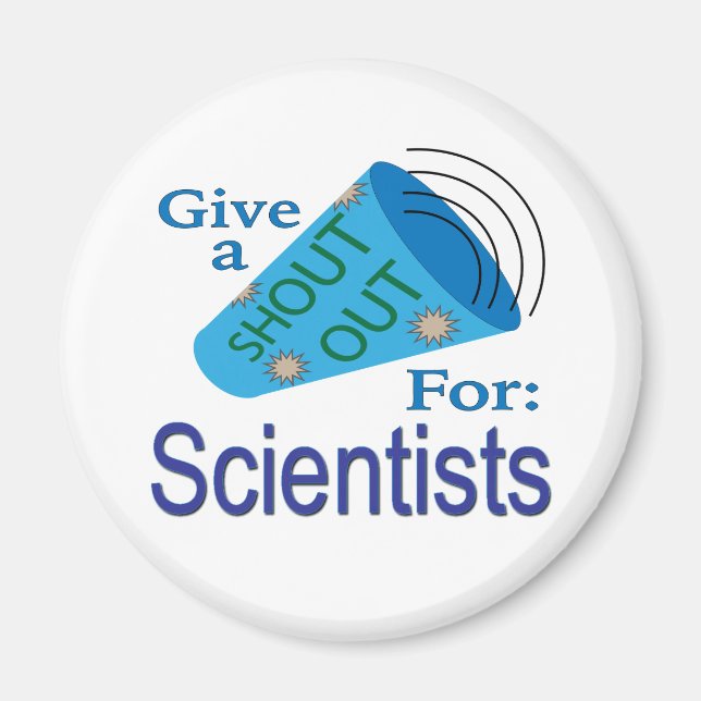 Ausrufen für Wissenschaftler Magnet (Vorne)